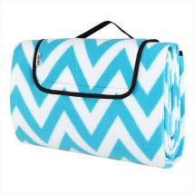 Xl Waterproof Fleece Picnic Blanket 195x150 200x200cm Camping Blanket Heat Insulated Hand Washable Foldable For 2-6 People Garden Beach Blanket