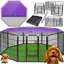 LovPet Parc pour chiots Enclos pour chiots Parc pour chiens Parc pour animaux Chiens avec porte et parc résistant aux intempéries Pour chien chat