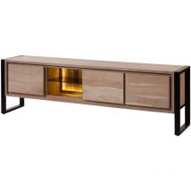 Lowboard Akazie / Altholz 200x40x60 Natur Lackiert Denver 116