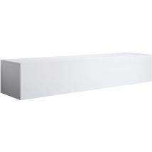Lowboard Hängend TV-Schrank Fernsehtisch tv Möbel TV-Ständer 1 Falltür 160x30x40cm Modell Luke H2 Weiss Glanz