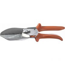 Forbici professionali 3.304 con attacchi a 45° per uso professionale nell'industria e nell'artigianato – Taglierina per taglio preciso su pelle,