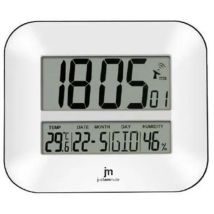 Lowell Jd9902 Réveil Numérique Blanc Élégant Et Fonctionnel