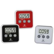 Minuteur Cuisine Lowell Jt 5412r Écran Lcd Rouge Compact