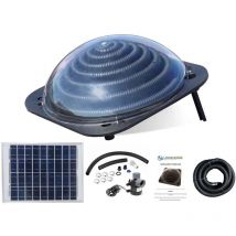 Solar Thermal Pool Heater Dome, Water Pump and Solar Panel Kit - Lowenergie