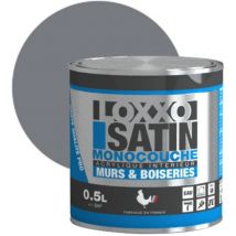 Peinture Acrylique Murs & Plafonds - Monocouche - Satin Couleur: Minéral - Conditionnement: 0.5L - Loxxo