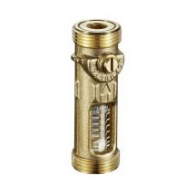 Robinet d'équilibrage OVENTROP Hycoflow VTB - avec affichage du débit, DN 25, filetage mâle à joint plat des deux côtés - 1060908