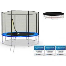 Lifestyle Proaktiv - LS-T305-PA10 (bw) Trampoline pour le jardin - 305cm - 10ft