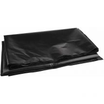 Bache de bassin en polyéthylène haute densité - 2 m x 3 m - Noir - Pour bassins à poissons, ruisseaux, fontaines et jardins aquatiques-Fei Yu