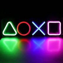 Lts Fafa - led Neon Light Playstation Icons Light 4 Couleur usb Night Light Ambiance Lampe Décoration