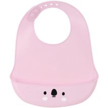 M922, Kinder-Silikon-Lätzchen, grau, 210x20x260 - Safta