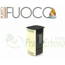 Punto Fuoco - Luana - Estufa de pellets de 13 Kw de marfil