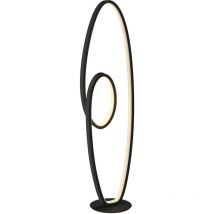 Lucande - Lámpara de pie led 'Bronwyn' en Negro Aluminio