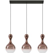 Lucande Lámpara colgante 'Lyrisa' en Cobre de Vidrio