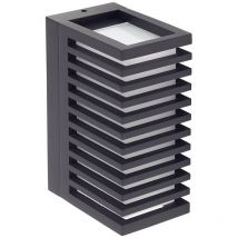 Lucande - Lámpara de pared Led exterior 'Ariza' en Negro Aluminio