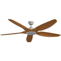 Lucande - Ventilador de techo con lámpara 'Omendo' en Blanco Metal