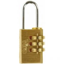 Lucchetto a combinazione Viro Ottone 30x41 mm.