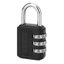 Lucchetto codice sp 376, bagagli, 31mm, arco in acciaio nichelato, 3 cifre Serrurerie De Picardie