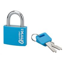 Lucchetto Color, interno, alluminio, 40mm, arco in acciaio nichelato, 2 chiavi - Serrurerie de Picardie