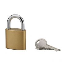 Lucchetto con chiave, interno, ovale, 38 mm, arco in acciaio temprato, 3 chiavi Serrurerie De Picardie