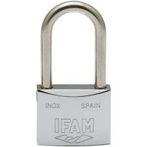 30AL Lucchetto in acciaio inox da 30 mm con 2 chiavi ad arco lungo - Ifam