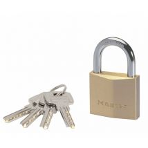 2940EURD Lucchetto con chiave extra sottile in ottone, Oro, 6,2 x 4 x 1,6 cm - Master Lock