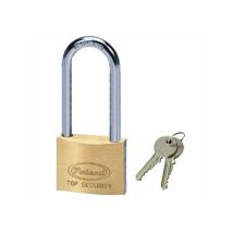 Cadenas à clé – 71447 – Lucchetto en laiton 40 mm avec arc long, double verrouillage, 2 clés – Quincaillerie