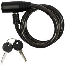 Lucchetto per bicicletta Cmp Iberica Pitón, L120 cm, Colore Nero con 2 chiavi - Nero