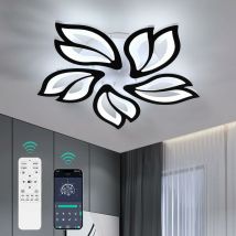Lampada da Soffitto a led Dimmerabile, 45W 4200LM Lampada da Camera con Telecomando, Design Creativo a Petali, Illuminazione Moderna a led per