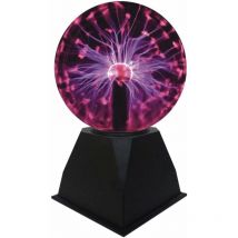 Lampada al Plasma Magica 5 Pollici, Palla Sensibile al Suono e al Tocco, Sfera di Luce Lampeggiante, Decorazione e Regalo di Natale, Lucina Notturna