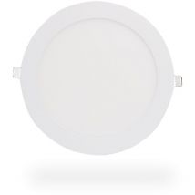 Plafoniera led da superficie 18W 1620lm rotonda extra piatta Φ225mm - Bianco caldo 3000K