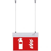 Barcelona Led - Lampada di emergenza permanente con pittogramma 'Estintore' -