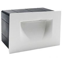 Segnapasso bianco 3W 220V Faretto Rettangolare Led da muro Giardino Luce Neutra Naturale 4200k