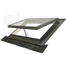 Eluma - Lucernario Vasistas - Finestra per accesso al tetto con Doppio vetro - Made in Italy (90x48 Base x Altezza)
