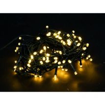Luces 1000 LEDs blanco cálido Longitud MT.20 + 2 cable Navidad iluminada