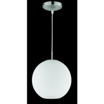 Reality Leuchten - Suspensión moderna Moon Boccia White Glass Ø25 cm Trio Lighting
