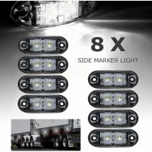 Dpzo - luces led de posición lateral, luces de gálibo, luces de posición delanteras y traseras, 12 V/24 v, universales para remolques, camiones,
