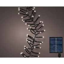 Luces solares en racimo con 8 funciones de efecto parpadeante L 1400 cm