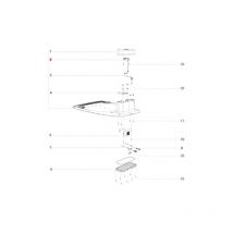 Luces de la estación de carga original bluebird robot cortacésped AB.50.0039.11