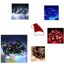 Luci led per albero di natale da 100 a 500 led bianco bianca freddo multi color - 500 Led Bianco Caldo - Misura: 100 Led - Colore: Blu