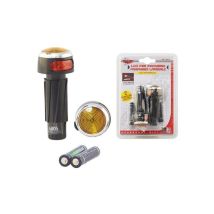 Luci per manubrio fissa laterale – RH263533 – Illuminazione supplementare per ciclisti e motociclisti – Modalità fissa e lampeggiante – RHUTTEN