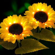 Lot De 2 Lampes Solaires Pour Décoration Extérieure - Lampes Solaires Pour Extérieur - Décoration De Jardin - Étanche - Lampe Solaire - Décoration De 