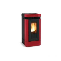 Poêle à granules en céramique Extraflame Lucia 13 kW Bordeaux