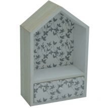 Webmarketpoint - Lucia Casetta Holzregal mit Schublade cm18x8h28,5