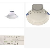 Lucibel - DEC005146 - Essential downlight 12W 6000K Ø125mm 100° 1100Lm 493CD