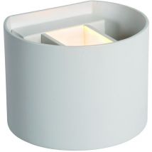 Lucide AXI - Up Down Wall Spotlight Bathroom - LED - 2x3,5W 2700K - IP54 - White