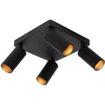 Lucide CLUBS - Ceiling Spotlight - 4xGU10 - Black