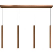 Lucide LORENZ - Bar Pendant Light - LED Dim. - 4x4W 3000K - Rust Brown