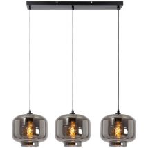 Medine Modern Pendant light - 3xE27 - Smoke Grey - Lucide