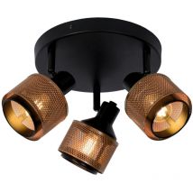 Lucide RAFA - Ceiling Spotlight - Ø35cm - 3xE14 - Black