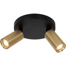 Ritmo - Deckenstrahler - ø 15 cm - 2xGU10 (MR11) - Mattes Gold / Messing - Lucide